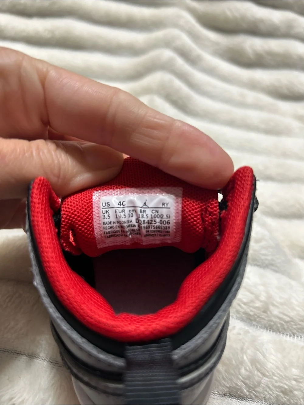 Air Jordan 1 Mid Bred Shadow Unisex Baby/Toddler Sz 4C DQ8425-006 NWOB